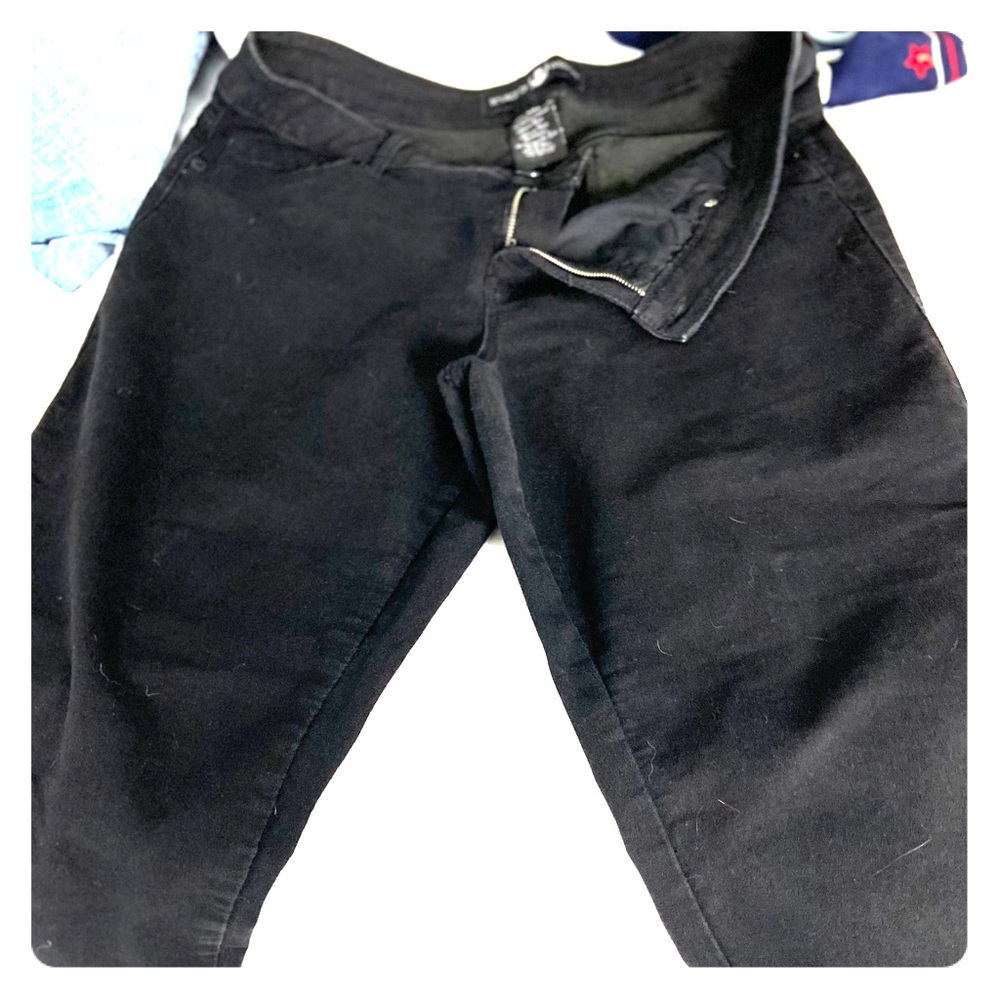 Pants, capris, wider leg, denim
